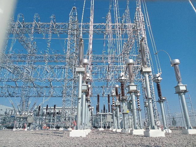 Imagen de referencia de subestación eléctrica